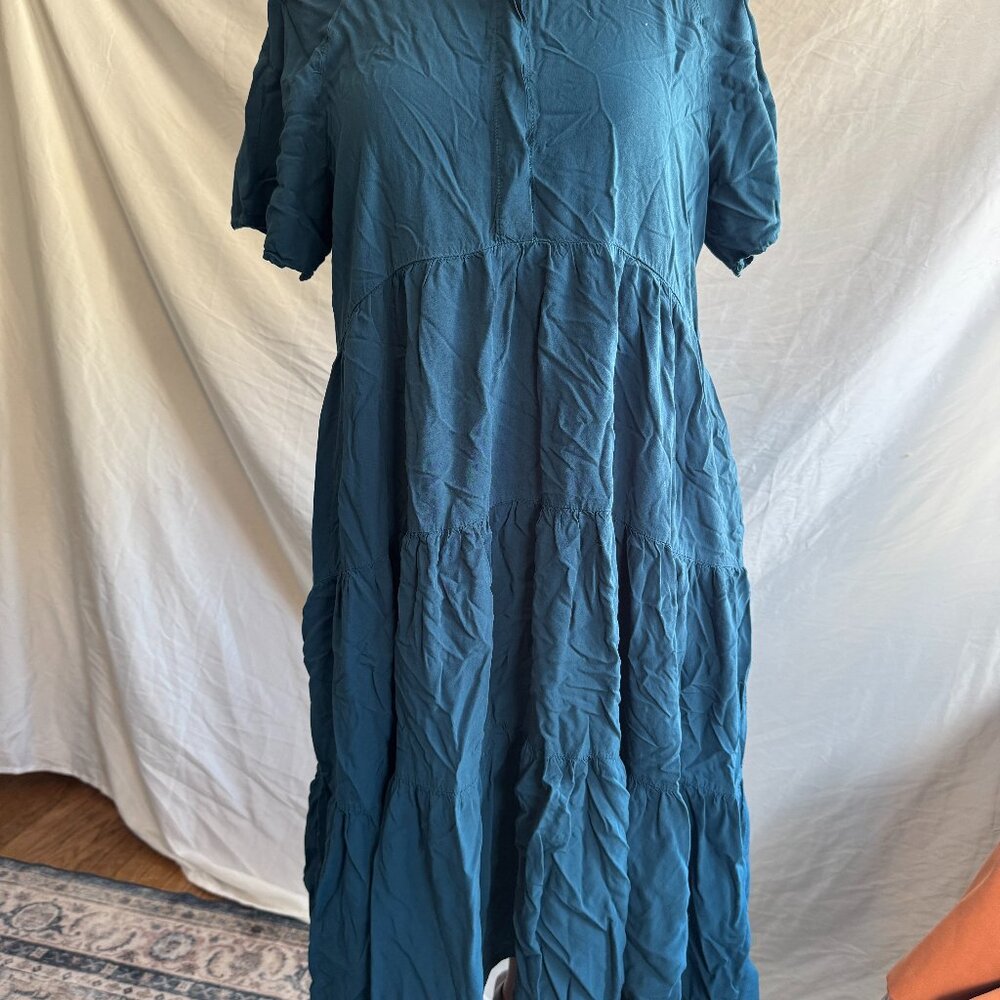 LuLaRoe Dress | Color: Turquoise / Teal | Size Large